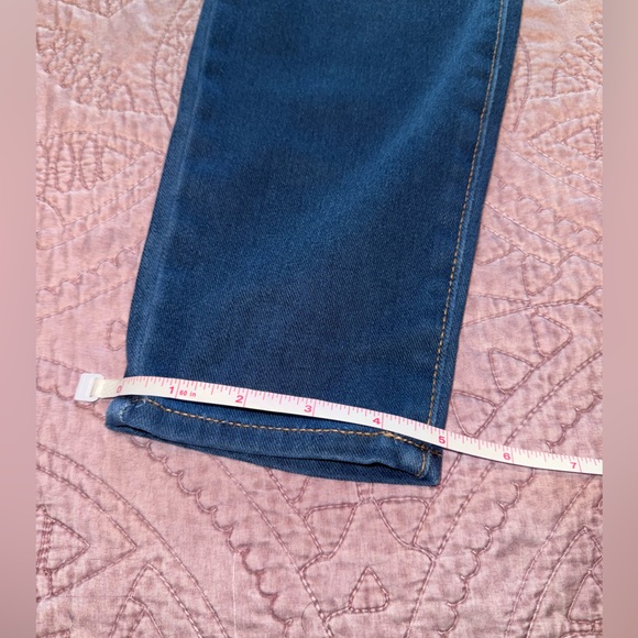 LOGO by Lori Goldstein Dark Blue Skinny Jeans - Picture 2 of 12